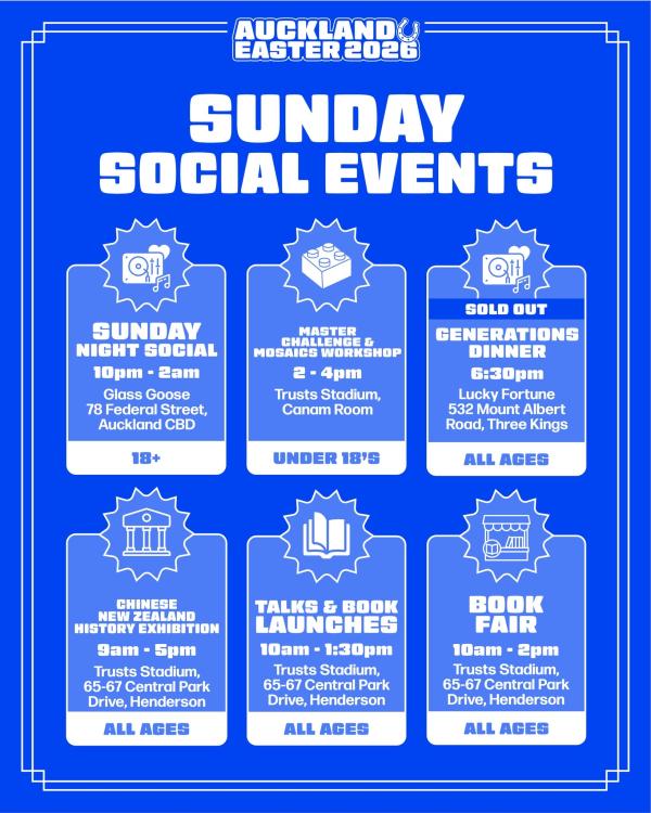 Sunday Social Events Poster